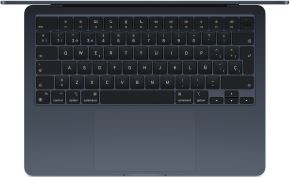 MacBook Air 15.3' Chip M3 con CPU de 8 Nucleos 24Gb de Memoria Unificada 512Gb SSD Grafica M3 GPU de 10 Nucleos Touch Id Trackpad Force Touch Pantalla Liquid Retina Teclado Magic Keyboard  Camara Facetime HD a 1080p Dos Puertos Thunderbolt/usb 4