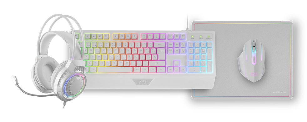 Kit Mars Gaming T+Ratón+Auric+Alfombrilla(MCP124PROWES)