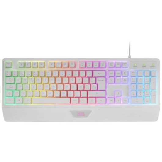 Pack Mars Gaming T+Ratón+Alfombrilla Blanco (MCP124WES)