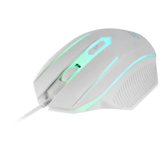 Pack Mars Gaming T+Ratón+Alfombrilla Blanco (MCP124WES)