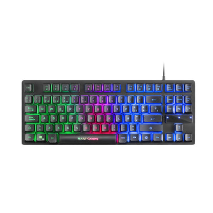 T+Ratón Mars Gaming LED RGB USB Óptico Negro (MCPTKLES)