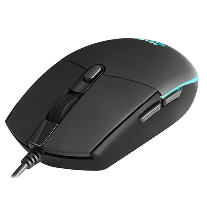 T+Ratón Mars Gaming LED RGB USB Óptico Negro (MCPTKLES)