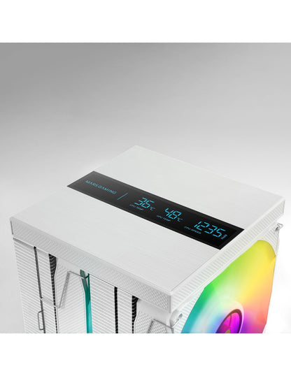 Ventilador Mars Gaming 2x120mm Blanco (MCPULCDPROW)