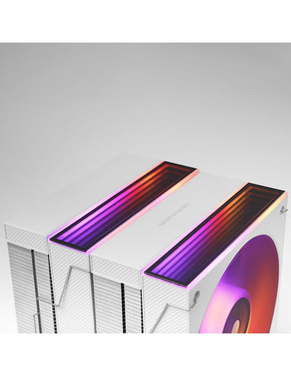 Ventilador CPU Mars Gaming ARGB 2x120m Blanco(MCPUX26W)