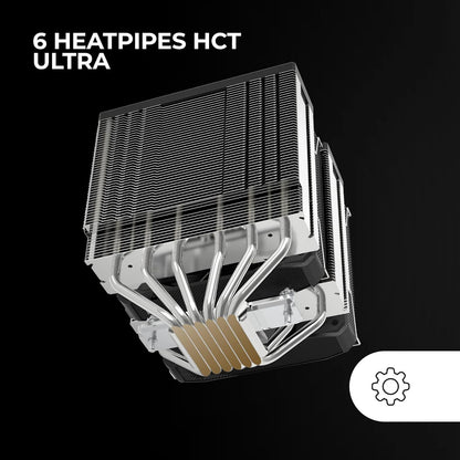 Ventilador Mars Gaming ARGB PWM 2x120mm Negro (MCPUXU6)