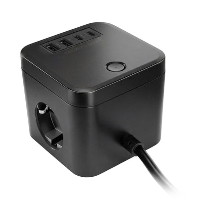 Cargador Mars Gaming 3xSchuko 2USB-A 2USB-C (MDCUBE35)