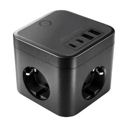 Cargador Mars Gaming 3xSchuko 2USB-A 2USB-C (MDCUBE35)