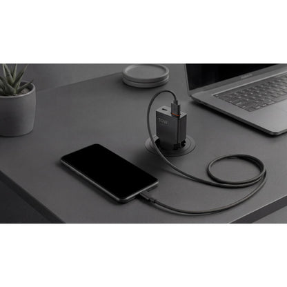 Cargador Pared Mars Gaming 30W USB-A/C Negro (MDGAN30)