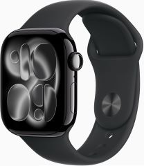 APPLE watch series 11 GPS caja de aluminio negro azabache 42mm, color de correa negra correa deportiva talla m/l