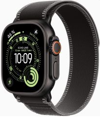 APPLE watch ultra 3 GPS + cellular caja titanio negro 49mm correa loop trail color de correa negra carbon talla m/l