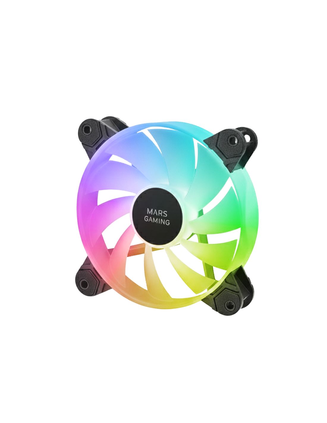 Ventilador Mars Gaming 4x120mm ARGB Blanco (MF4AW)