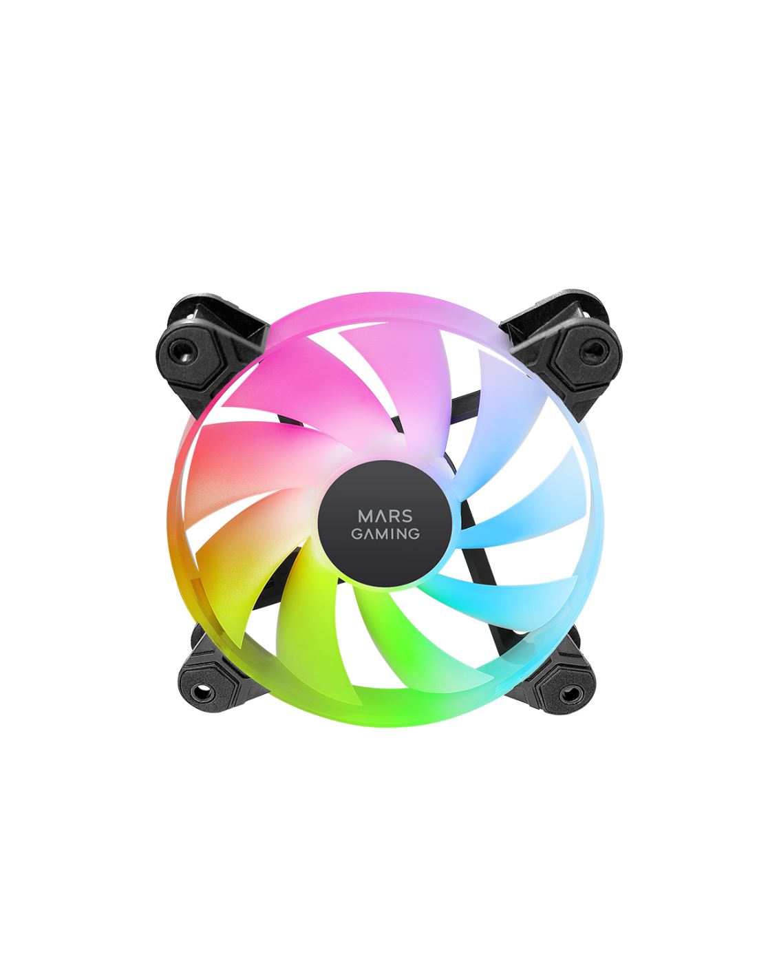 Ventilador Mars Gaming 4x120mm ARGB Blanco (MF4AW)