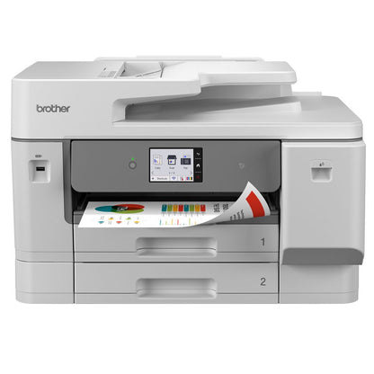 Brother Impresora Multifuncion Tinta mfc-j6975dw A4 y A3 Resolucion 1200 X 4800 Impresion Duplex A4 y A3 Escaneado Duplex A4 y A3 Velocidad de Impresion 31 ppm en Negro y 31 ppm en Color Adf 50 Hojas Dos Bandeja de Entrada de Papel de 250 Hojas WiFi 