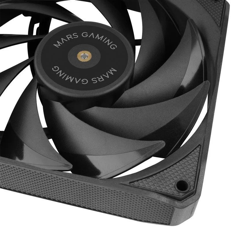 Ventilador Mars Gaming PWM 120mm Negro Kit 2 (MFNCLX2)