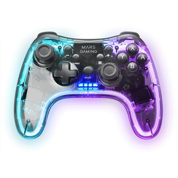 GamePad Mars Gaming USB Bluetooth 5.0 PS3 Negro (MGPBT)