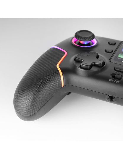 GamePad Mars Gaming Inalámbrico BT ARGB Negro (MGPV3)