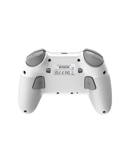 GamePad Mars Gaming Inalámbrico BT ARGB Blanco (MGPV3W)