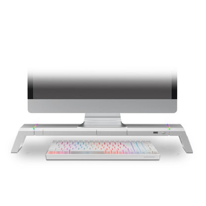 Soporte Sobremesa Mars Gaming Monitor Blanco (MGSONEW)