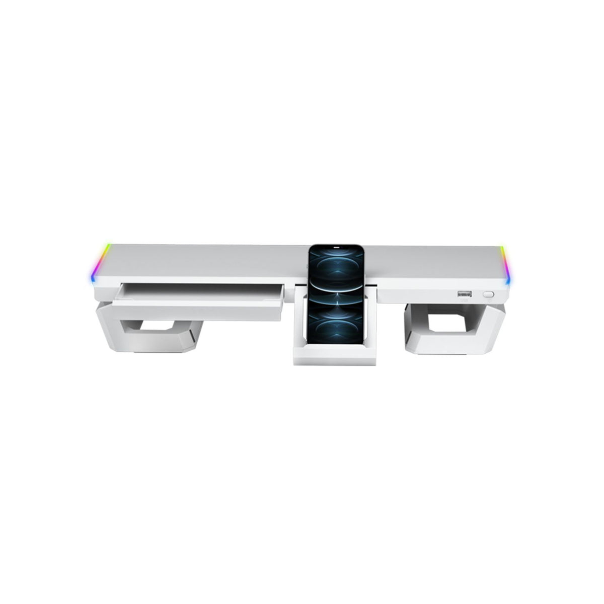 Soporte Sobremesa Mars Gaming Monitor Blanco (MGSONEW)