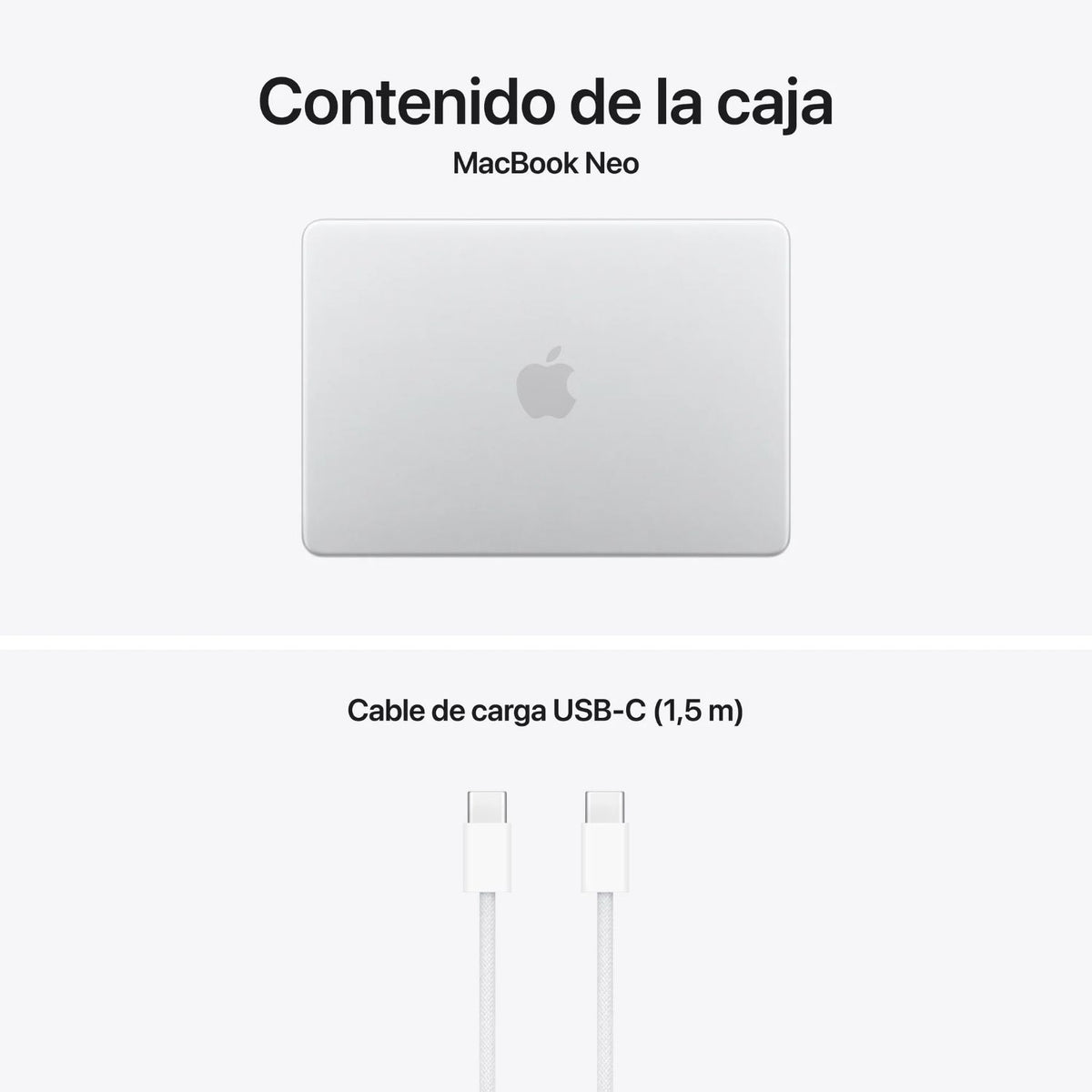 PORTATIL APPLE MACBOOK NEO A18 PRO/6-CORE CPU/8GB/SSD256GB/5-CORE GPU/13" SILVER (MHFA4Y/A)