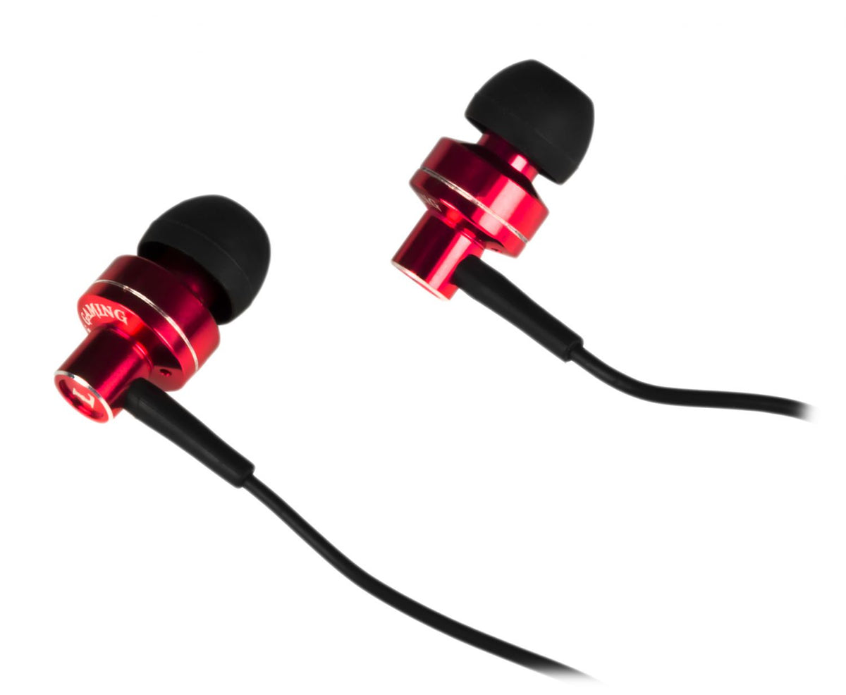 Auriculares Mars Gaming Intraurales Rojo/Negro (MIH1)