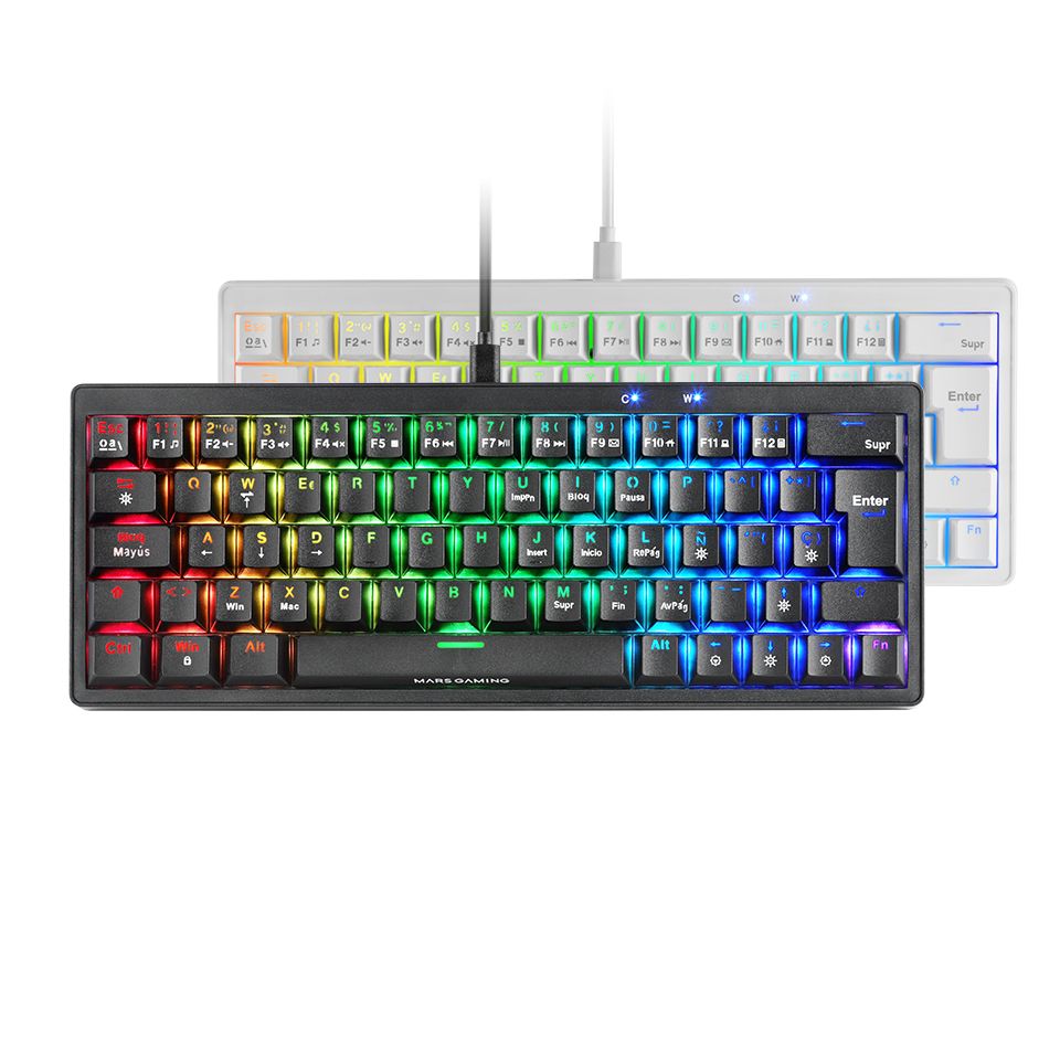 Teclado Mars Gaming RGB USB-C Negro (MKMINIPROBES)