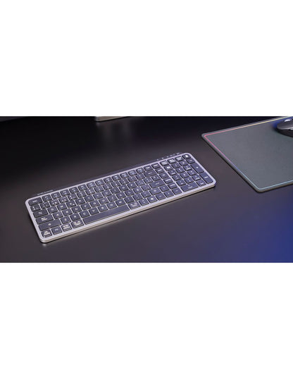 Teclado Mars Gaming Bluetooth Negro (MKSILENKEYSES)