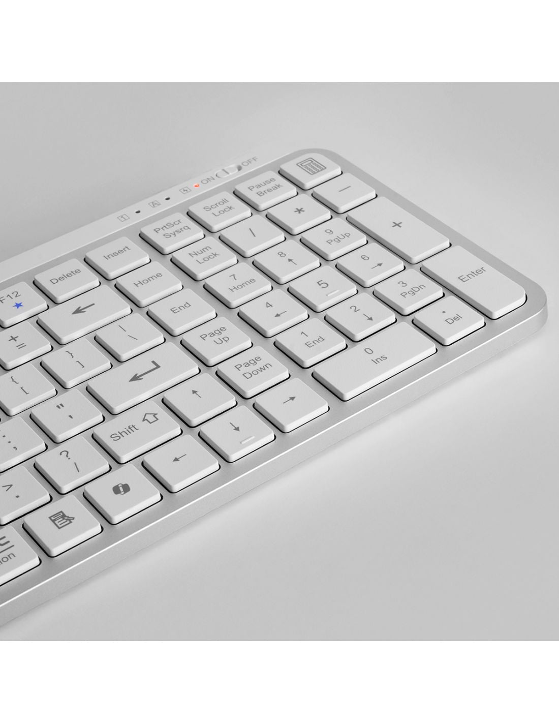 Teclado Mars Gaming RF BT Blanco (MKSILENKEYSWES)
