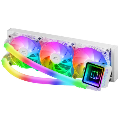Ref. Líq. CPU Mars Gaming 650W ARGB Blanca(MLULTRA360W)