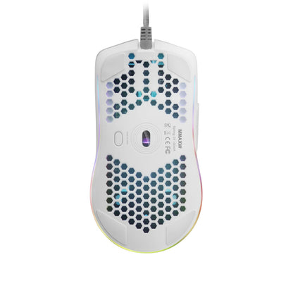Ratón Mars Gaming RGB USB-A 12400dpi Blanco (MMAXW)