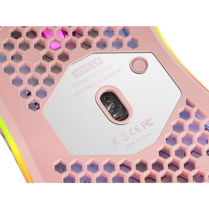 Ratón Mars Gaming Óptico RGB USB 32000dpi Rosa (MMEXP)