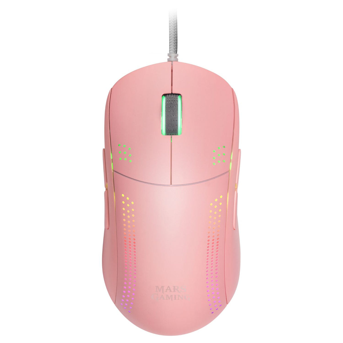 Ratón Mars Gaming Óptico RGB USB 32000dpi Rosa (MMPROP)