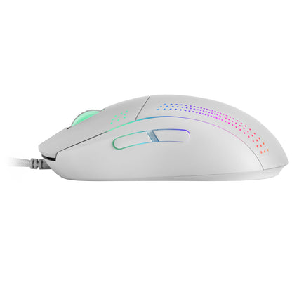Ratón Mars Gaming RGB USB-A 32000dpi Blanco (MMPROW)
