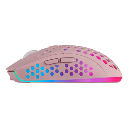 Ratón Mars Gaming RGB RF 3200dpi Rosa (MMW3P)