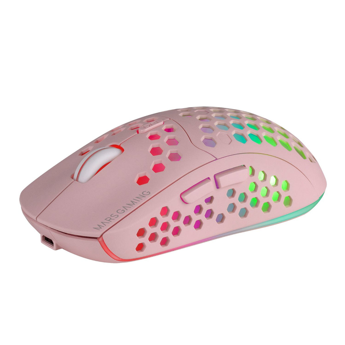 Ratón Mars Gaming RGB RF 3200dpi Rosa (MMW3P)