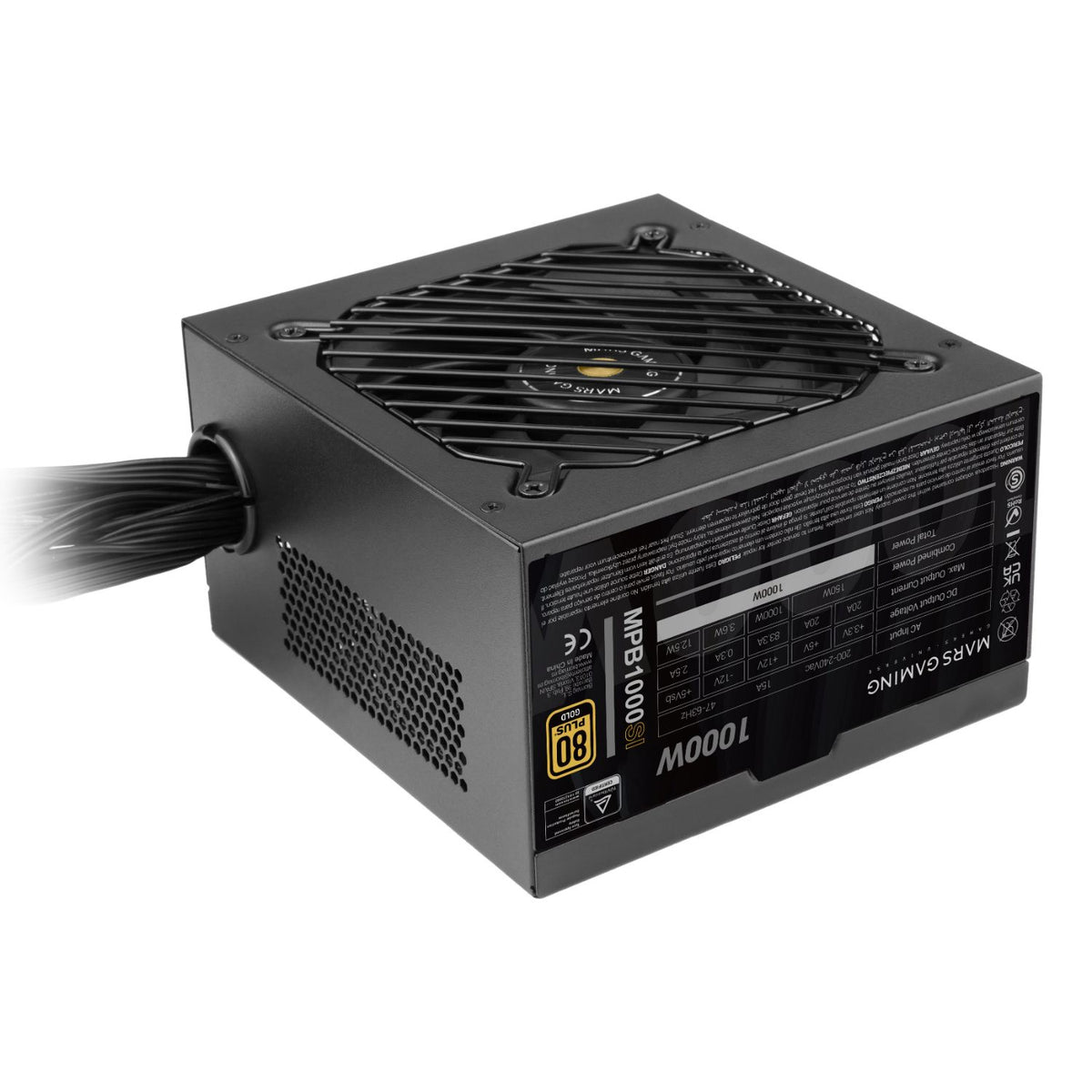 Fuente Mars Gaming ATX 1000W 80+ Bronze (MPB1000SI)
