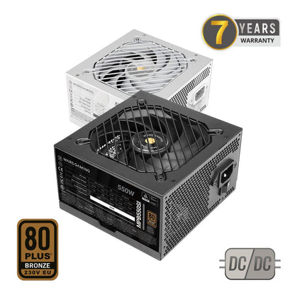 Fuente Mars Gaming 650W ATX 80+ Bronze Negra (MPB650SI)