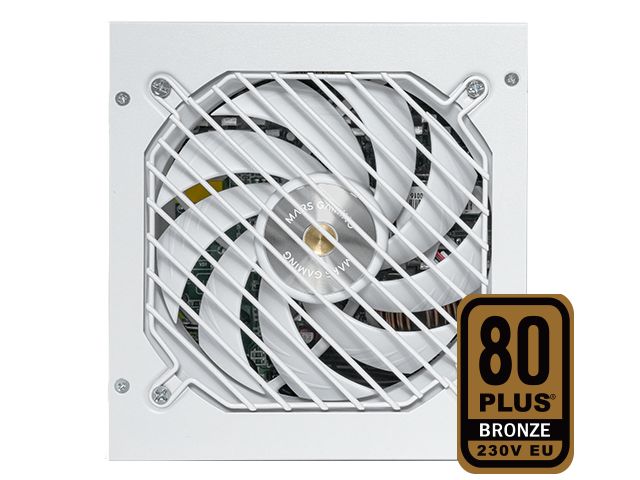 Fuente Mars Gaming 650W ATX 80+Bronze Blanca(MPB650SIW)