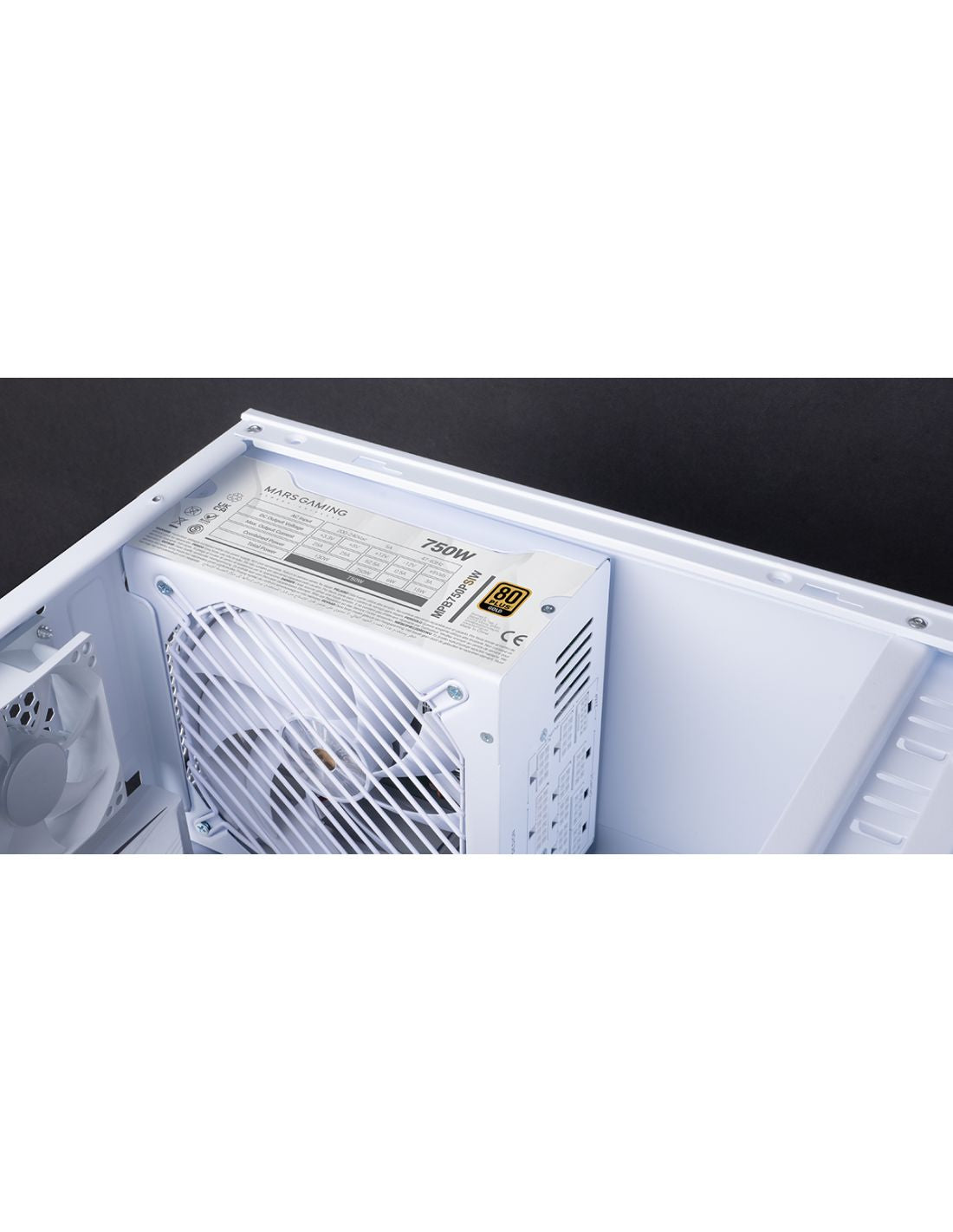 Fuente Mars Gaming ATX 750W 80+Gold Blanca (MPB750PSIW)