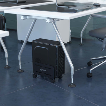 Soporte Suelo CPU AISENS con ruedas Negro (MPC06-207)