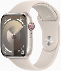 APPLE watch series 9 GPS + cellular caja de aluminio blanco estrella de 41mm, color de correa blanco estrella correa deportiva talla s/m