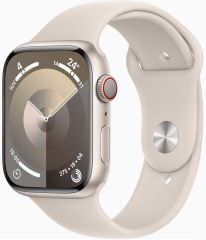 APPLE watch series 9 GPS + cellular caja de aluminio blanco estrella de 45mm, color de correa blanco estrella correa deportiva talla m/l