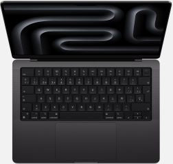 MacBook Pro 14.2' Chip M3 Max con CPU de 14 Nucleos 36Gb de Memoria Unificada 1Tb SSD Grafica GPU de 30 Nucleos Pantalla Liquid Retina Xdr Tres Puertos Thunderbolt HDMI Ranura Tarjetas SDXC Toma para Auriculares y Puerto MagSafe 3 Teclado Magic Keyboard