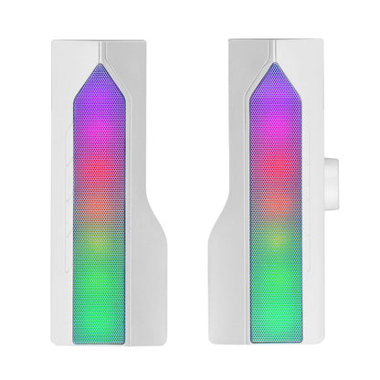 Altavoz Mars Gaming RGB BT 5.0 USB Blanco (MSDUOW)