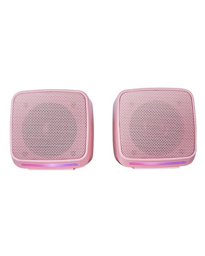 Altavoces Mars Gaming 10W RGB USB/3.5mm Rosa (MSPROP)
