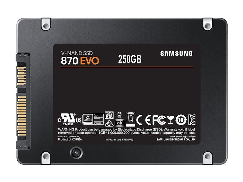 SSD Samsung 870 Evo 2.5" 250Gb SATA3 (MZ-77E250B/EU)
