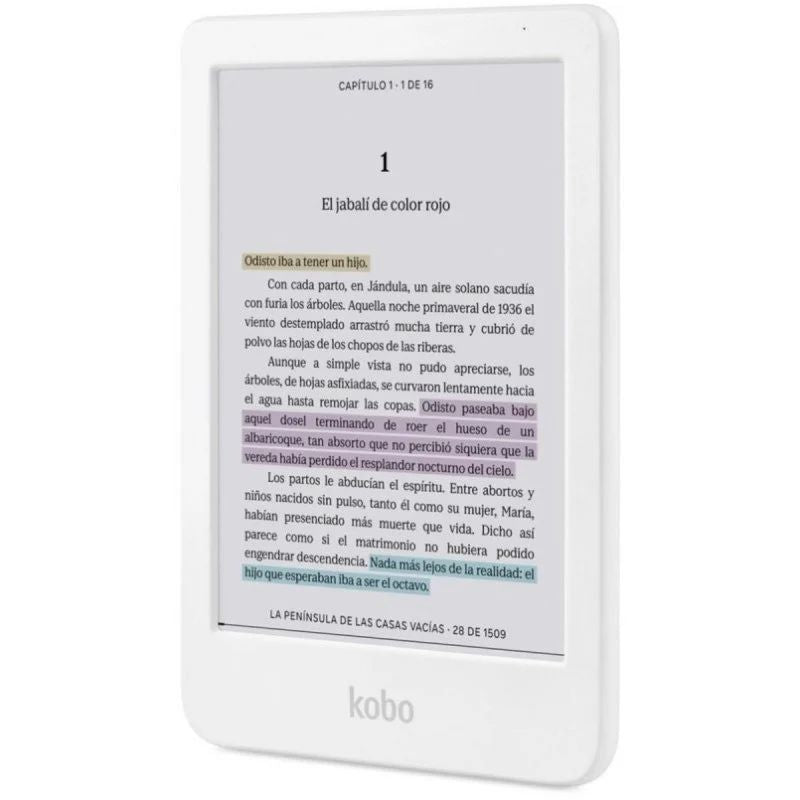 eBook Kobo Clara Colour 6" Blanco (N367-KU-WH-K-CK)