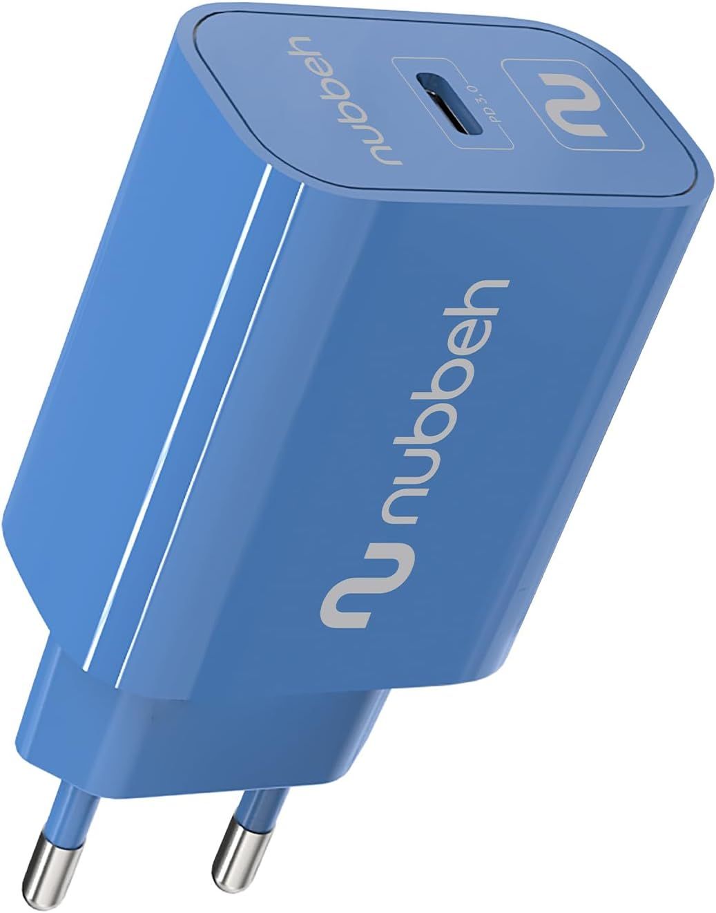 Cargador Pared NUBBEH 1USB-C 25W Azul (NBWALLCHCBL25)