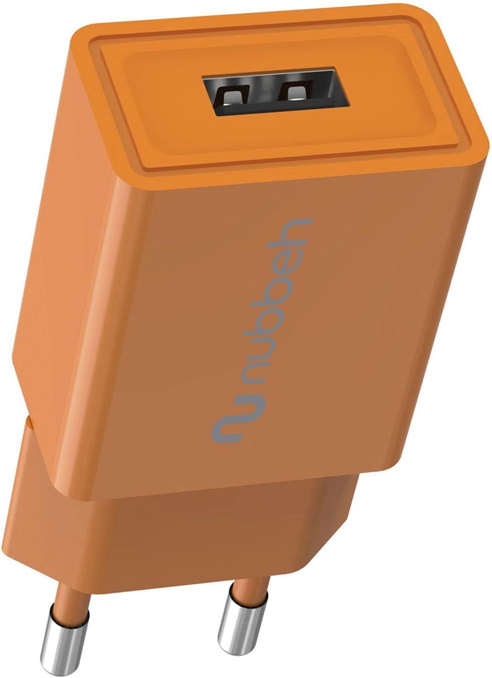 Cargador Pared NUBBEH USB-A 10W Naranja(NBWALLCHUSBO10)