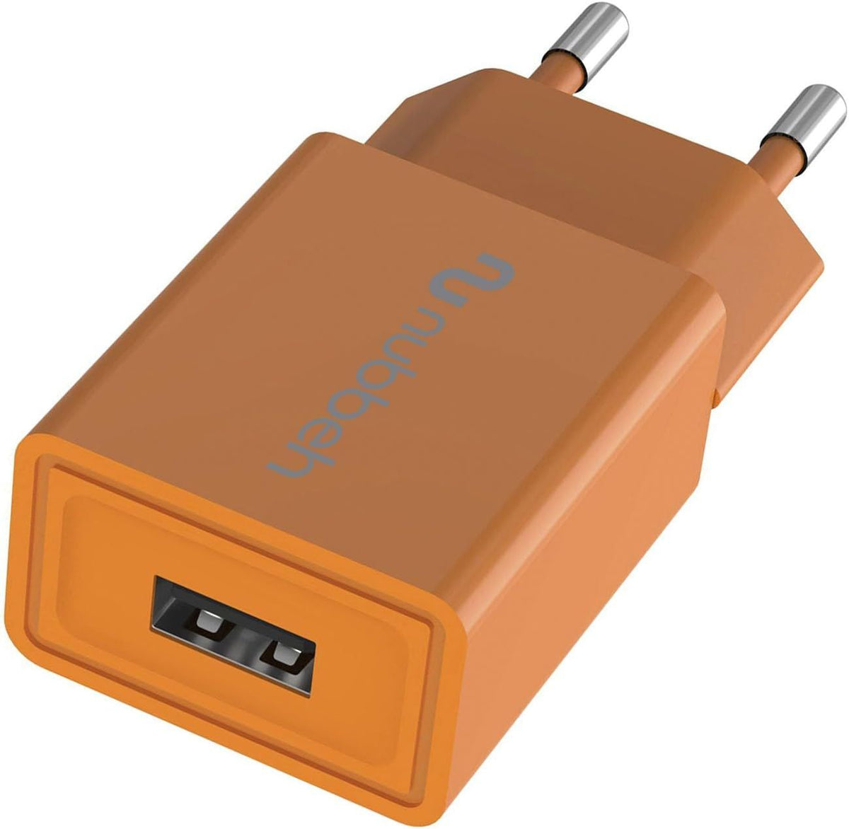 Cargador Pared NUBBEH USB-A 10W Naranja(NBWALLCHUSBO10)